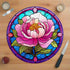 Peony Circular Glass Suncatcher Worktop Saver